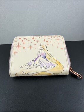 Loungefly Disney Tangled Rapunzel Illustrated Lantern Tower Zip Wallet